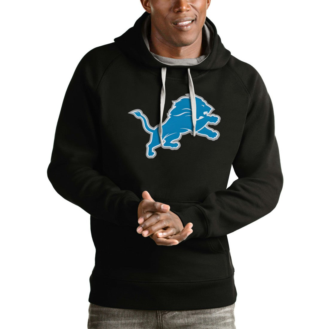 Detroit Lions  Antigua Victory Pullover Hoodie