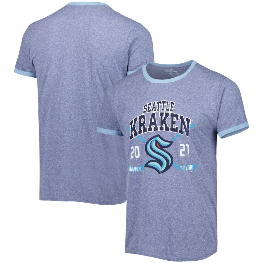 Seattle Kraken Fanatics Buzzer Beater Tri-Blend Ringer T-Shirt Sale
