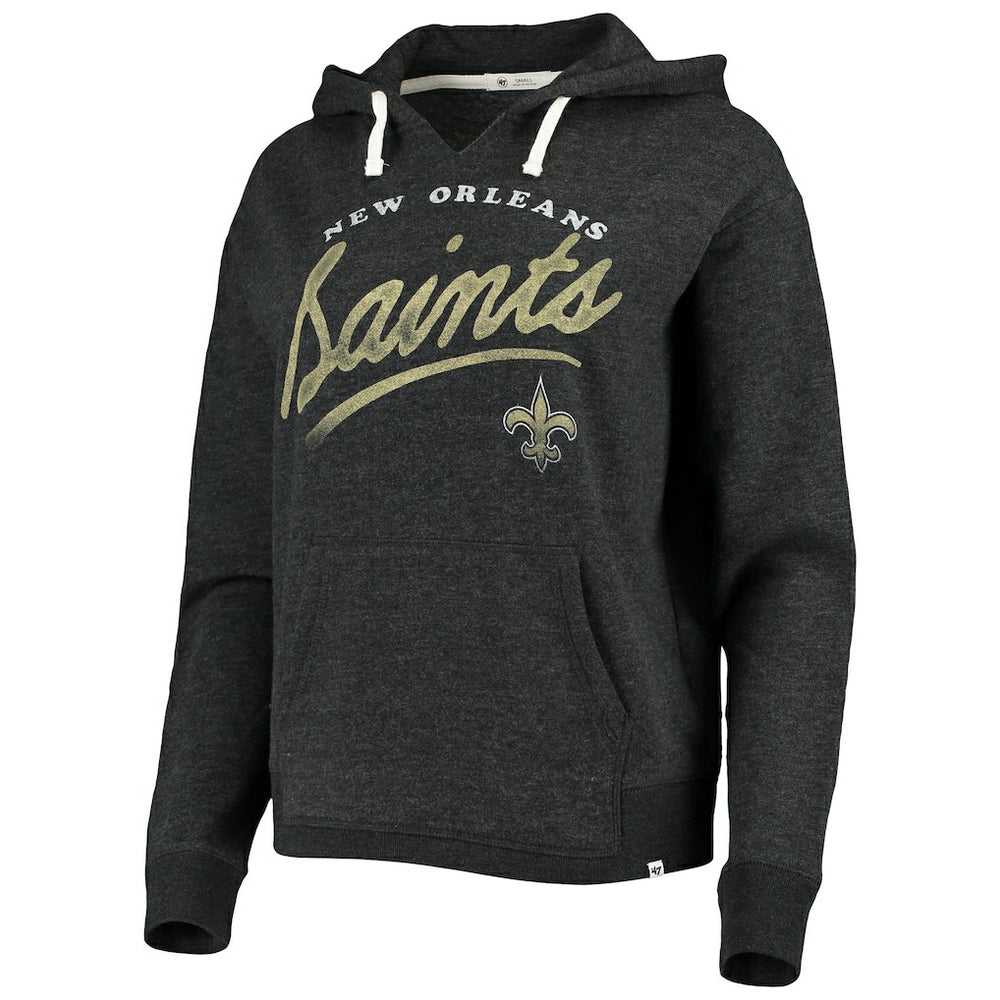 New Orleans Saints 47 brand '47 Women's Cross Script Emerson Hoodie