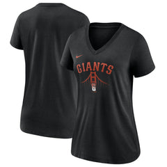 San Francisco Giants Nike Women's City Connect Tri-Blend V-Neck T-Shirt | MLB Near me
