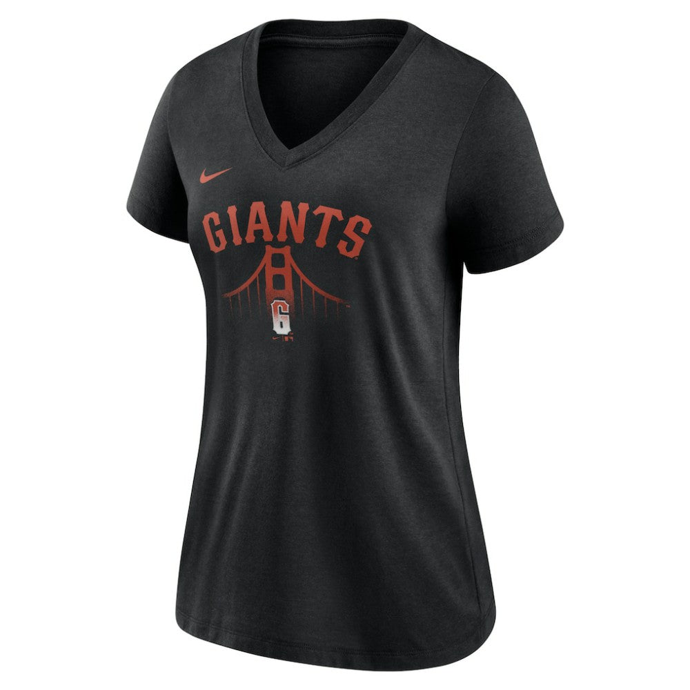 San Francisco Giants Nike Women's City Connect Tri-Blend V-Neck T-Shirt | MLB Near me