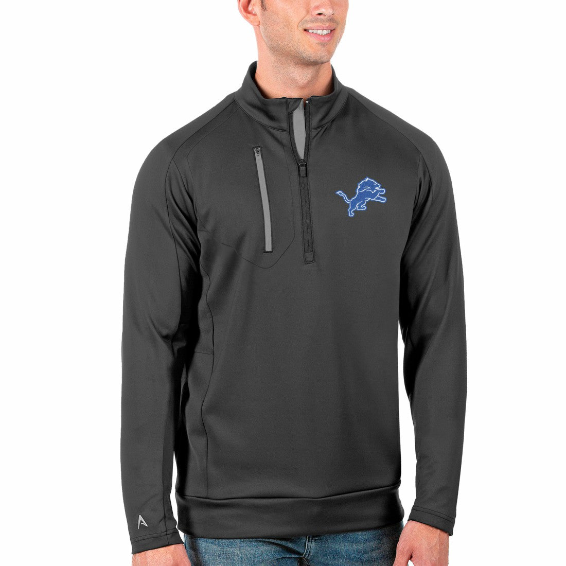 Detroit Lions  Antigua Generation Quarter-Zip Pullover Jacket
