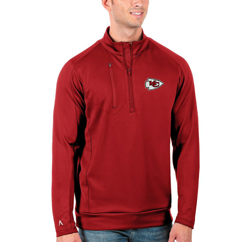 Kansas City Chiefs  Antigua Generation Quarter-Zip Pullover Jacket