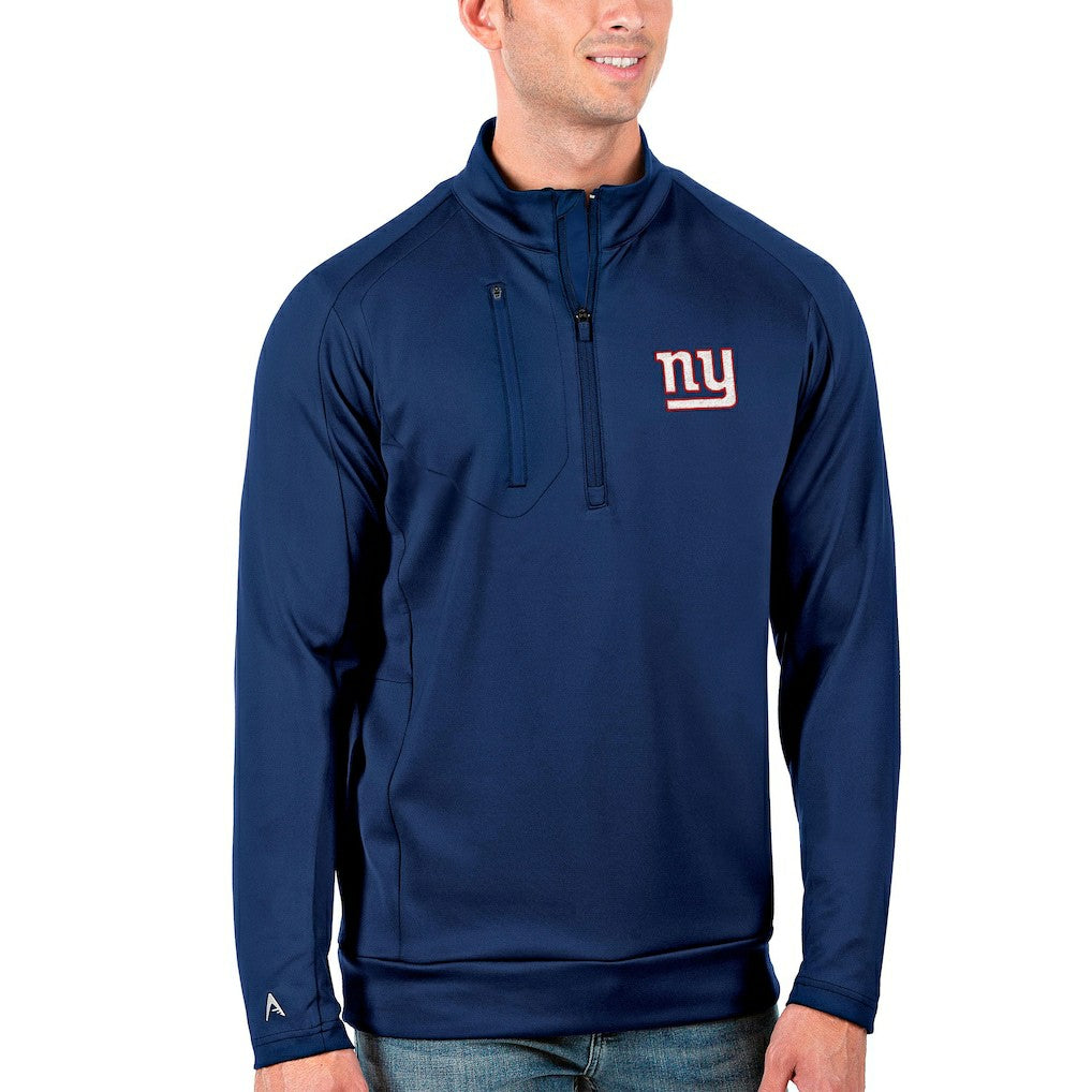New York Giants New Era Antigua Generation Quarter-Zip Pullover Jacket