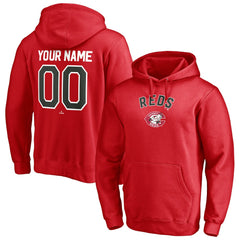 Cincinnati Reds Cooperstown Winning Streak Personalized Name & Number Pullover Hoodie | MLB Sale
