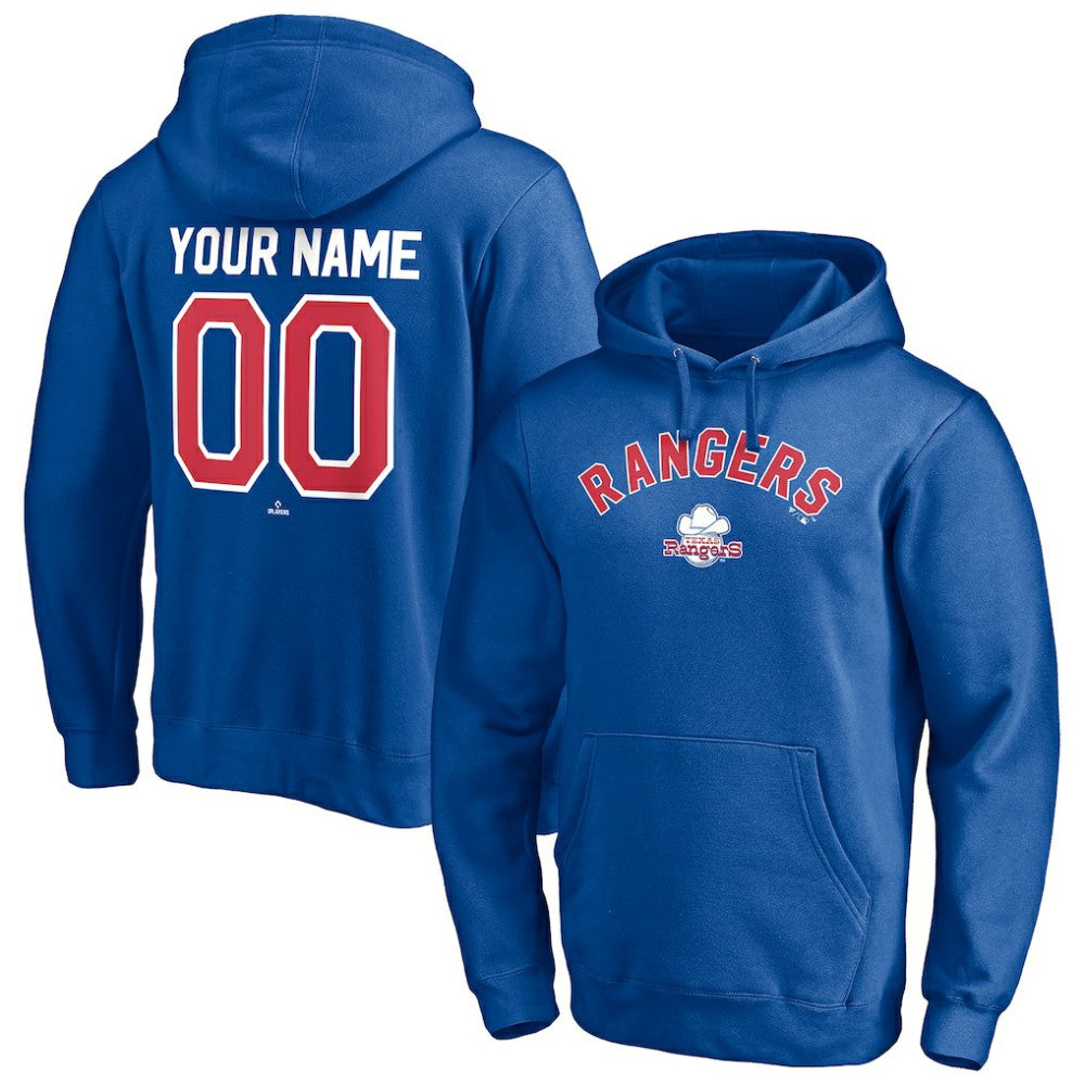 Texas Rangers Cooperstown Winning Streak Personalized Name & Number Pullover Hoodie | MLB On Sale