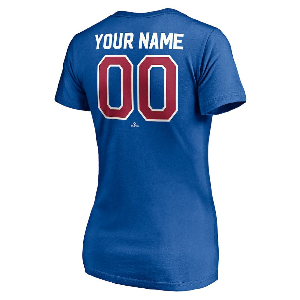 Atlanta Braves Women's Cooperstown Winning Streak Personalized Name & Number V-Neck T-Shirt | MLB Outlet
