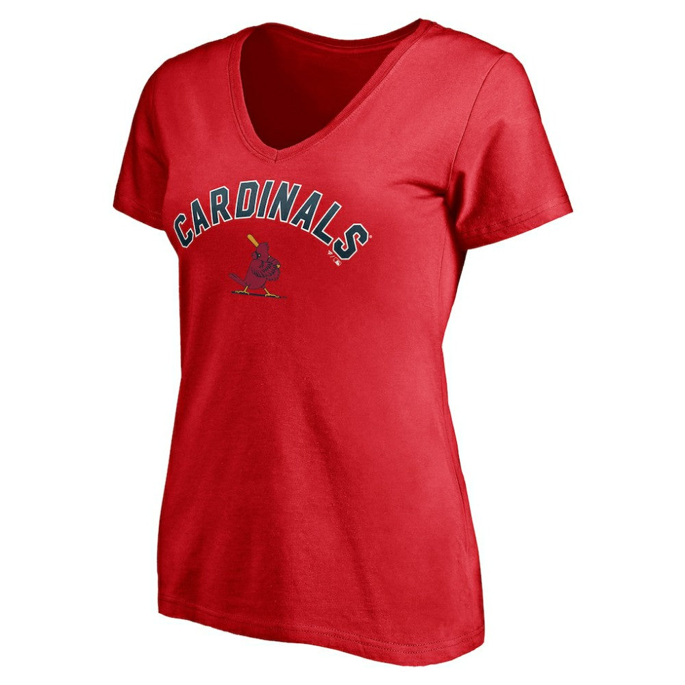 St. Louis Cardinals Women's Cooperstown Winning Streak Personalized Name & Number V-Neck T-Shirt | MLB Online