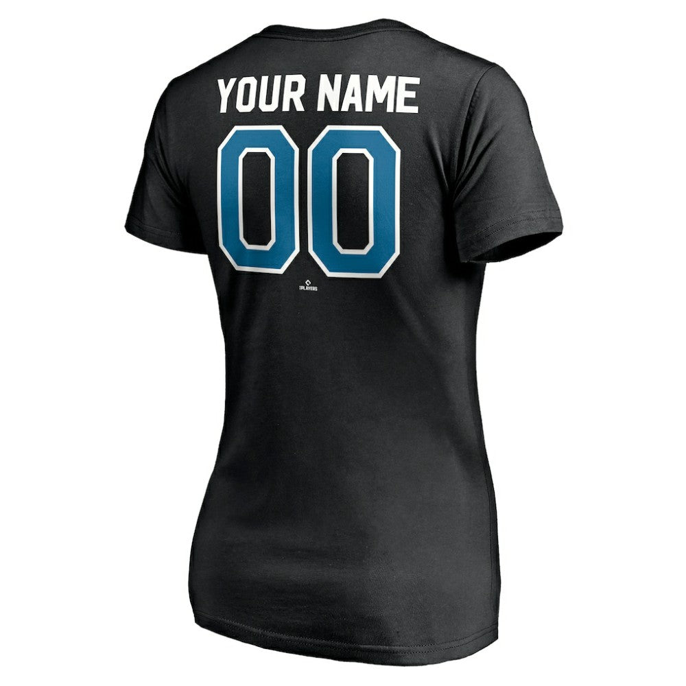 Tampa Bay Rays Women's Cooperstown Winning Streak Personalized Name & Number V-Neck T-Shirt | MLB US
