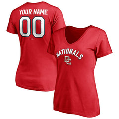 Washington Nationals Women's Cooperstown Winning Streak Personalized Name & Number V-Neck T-Shirt | MLB Online