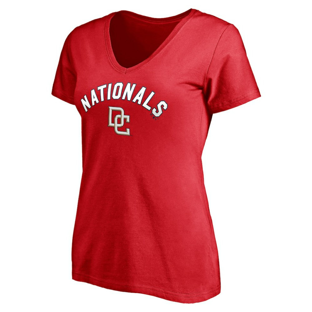 Washington Nationals Women's Cooperstown Winning Streak Personalized Name & Number V-Neck T-Shirt | MLB Online