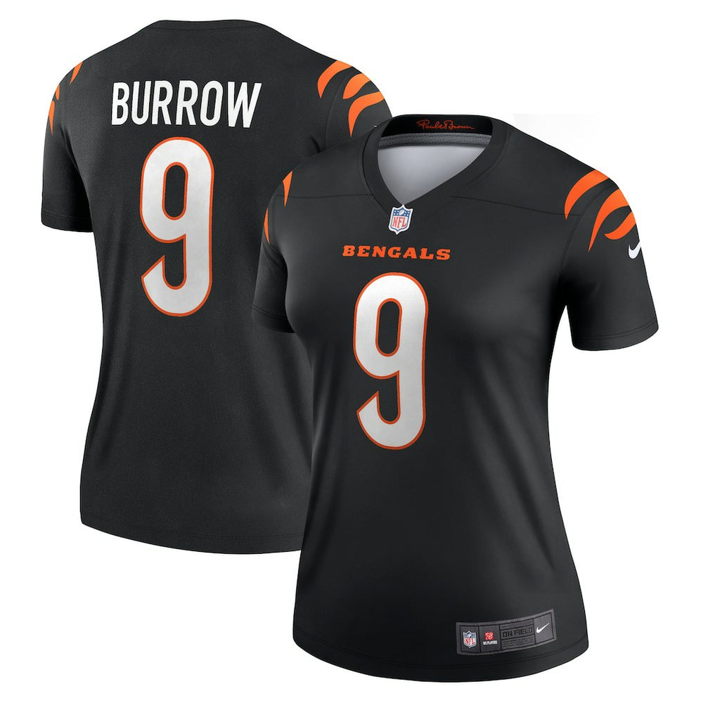 Cincinnati Bengals Nike Joe Burrow  Women's Legend Player Performance Top