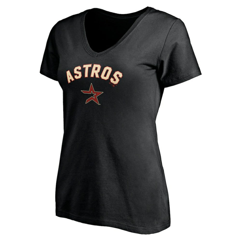 Houston Astros Women's Cooperstown Winning Streak Alternate Personalized Name & Number V-Neck T-Shirt | MLB New
