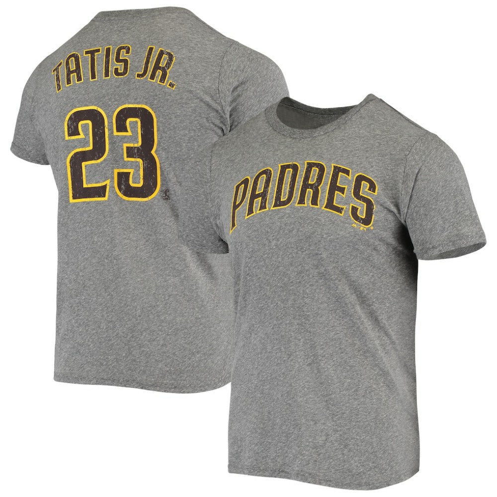 Fernando Tatis Jr. San Diego Padres Majestic Threads Name & Number Tri-Blend T-Shirt | MLB Outlet