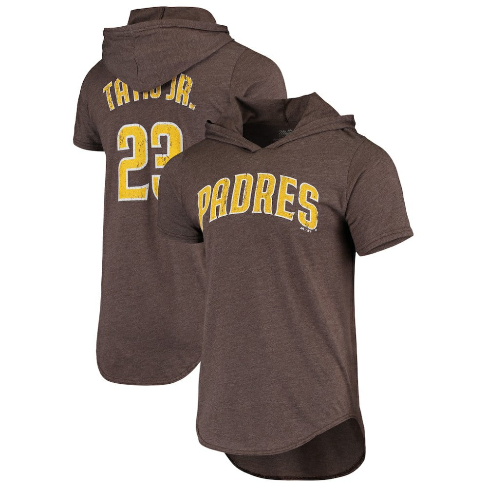 Fernando Tatis Jr. San Diego Padres Majestic Threads Softhand Player Tri-Blend Hoodie T-Shirt | MLB Near me