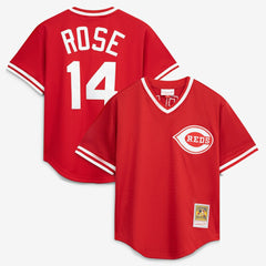 Pete Rose Cincinnati Reds Mitchell & Ness Authentic Batting Practice Jersey | MLB Online