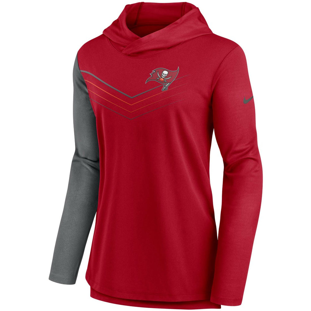 Tampa Bay Buccaneers Nike Women's Chevron Hoodie Performance Long Sleeve T-Shirt