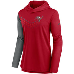 Tampa Bay Buccaneers Nike Women's Chevron Hoodie Performance Long Sleeve T-Shirt