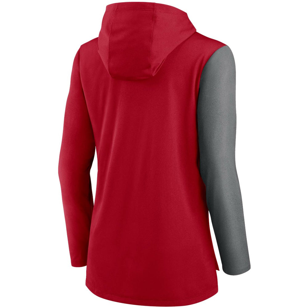 Tampa Bay Buccaneers Nike Women's Chevron Hoodie Performance Long Sleeve T-Shirt