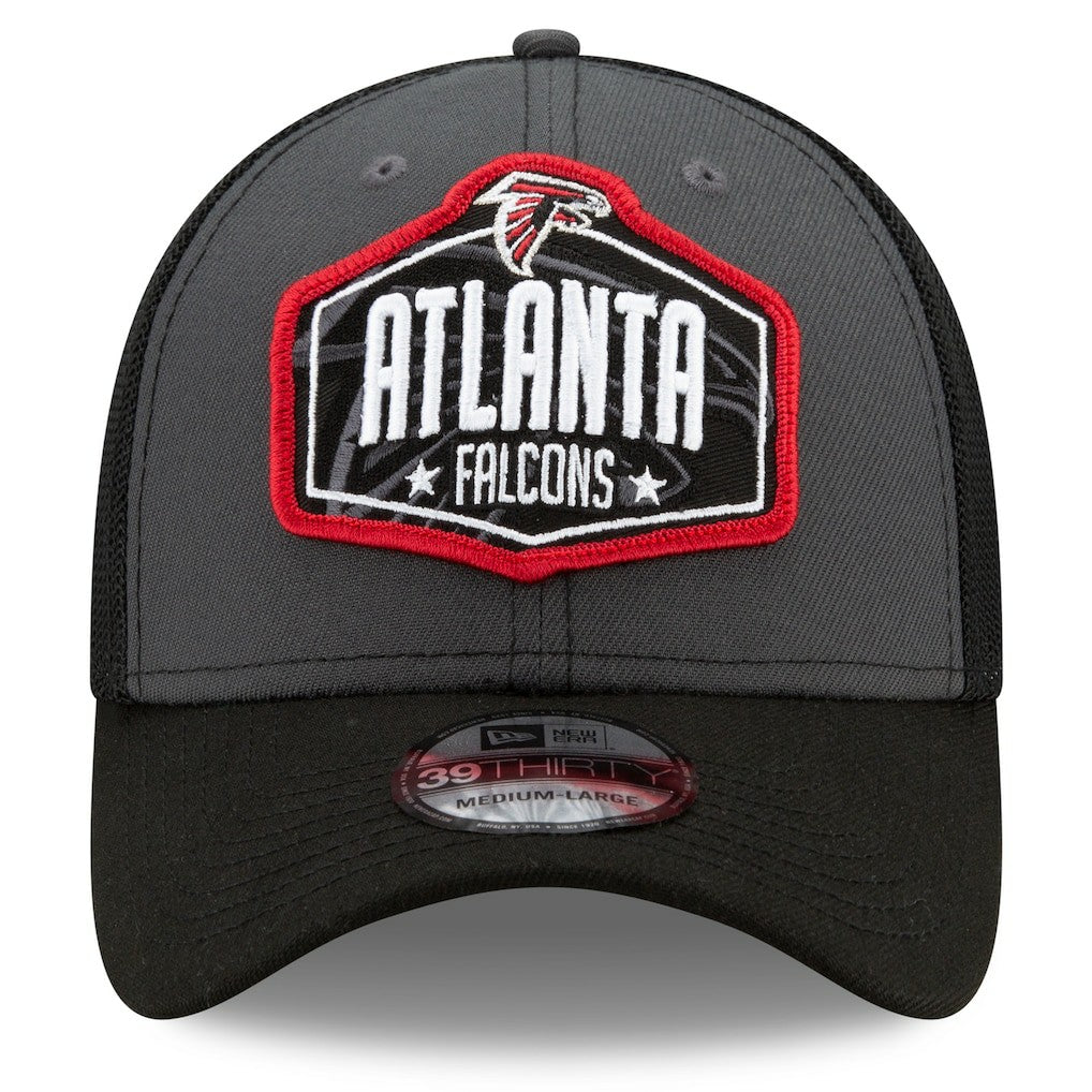 Atlanta Falcons New Era 2021 NFL Draft Trucker 39THIRTY Flex Hat