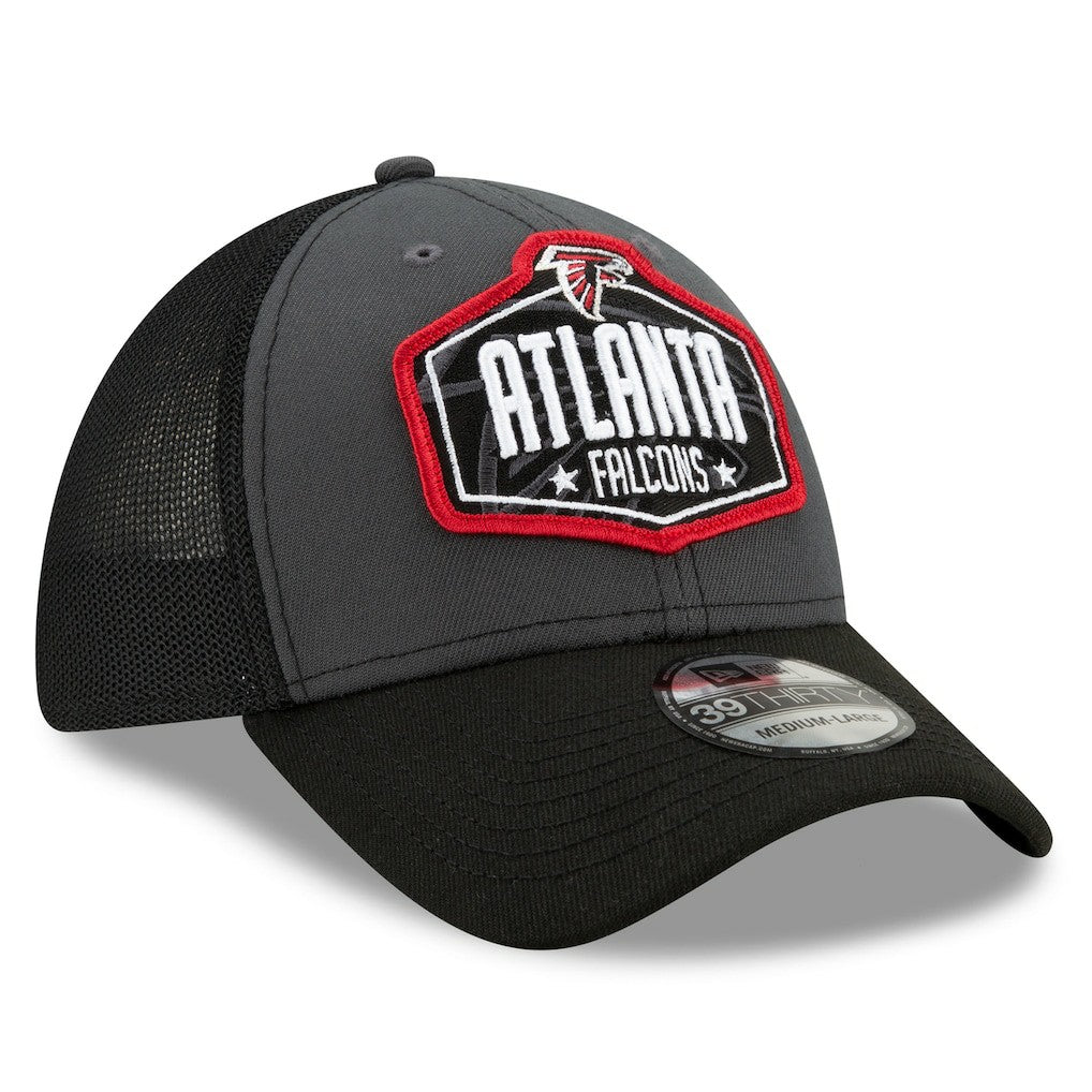 Atlanta Falcons New Era 2021 NFL Draft Trucker 39THIRTY Flex Hat