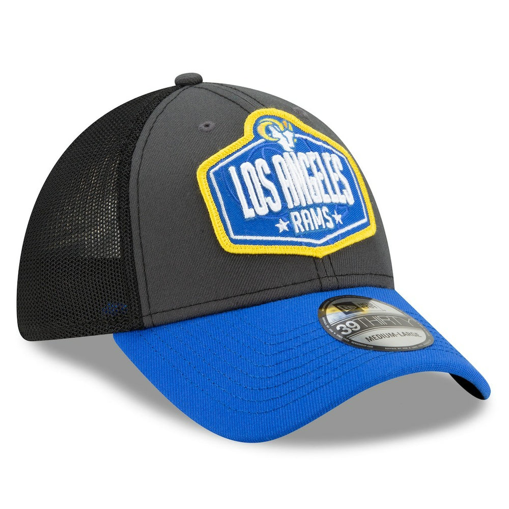 Los Angeles Rams New Era 2021 NFL Draft Trucker 39THIRTY Flex Hat