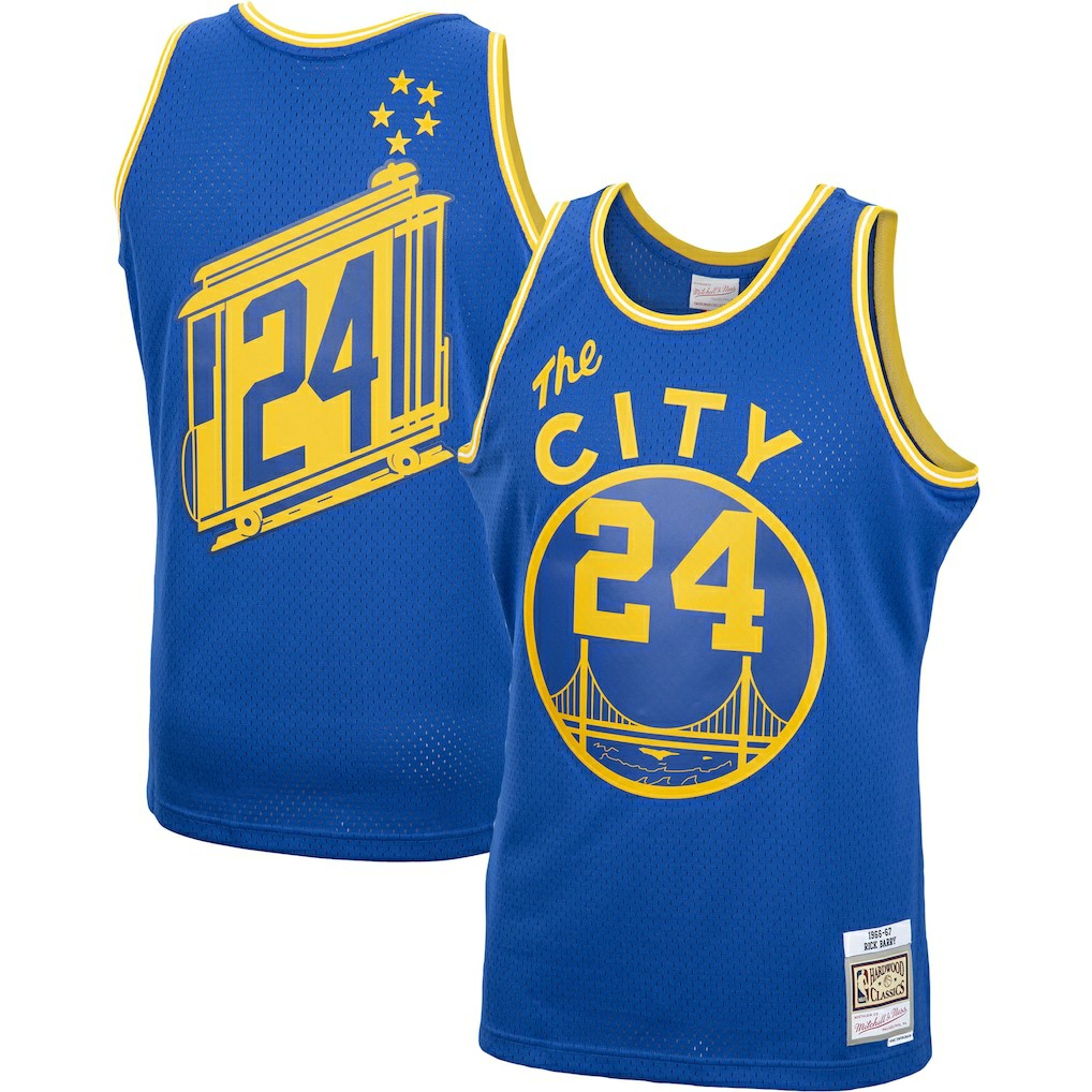 Rick Barry Golden State Warriors 1966/67 Hardwood Classics Swingman Jersey sale Discount