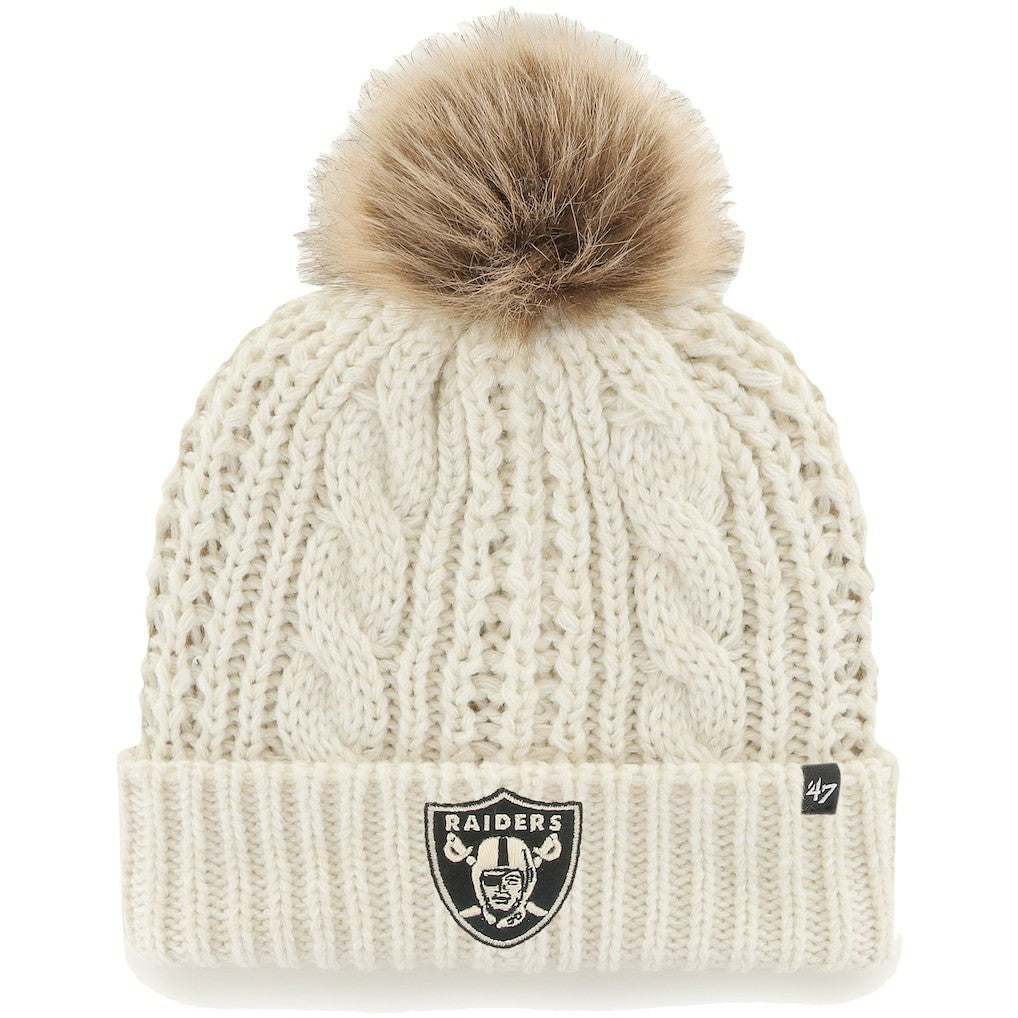 Las Vegas Raiders 47 brand '47 Women's Team Meeko Cuffed Knit Hat with Pom
