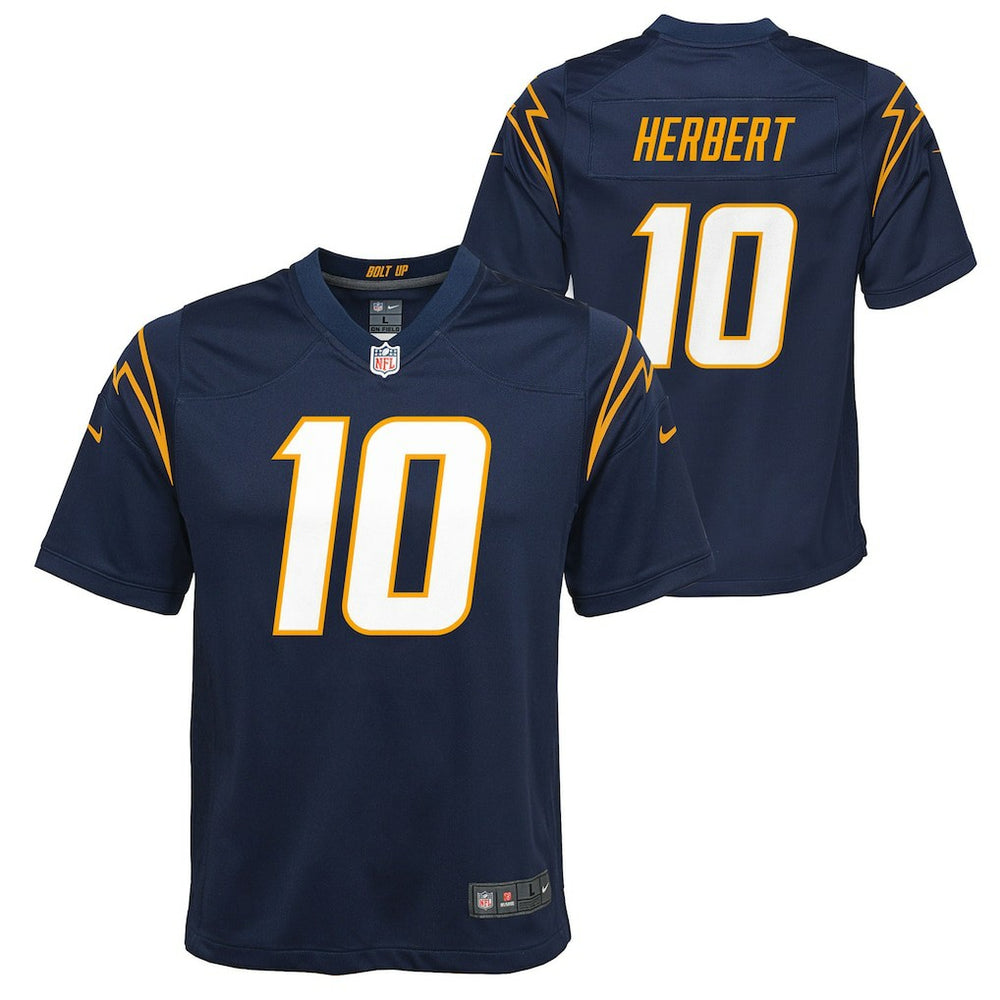 Los Angeles Chargers Nike Justin Herbert  Youth Game Jersey