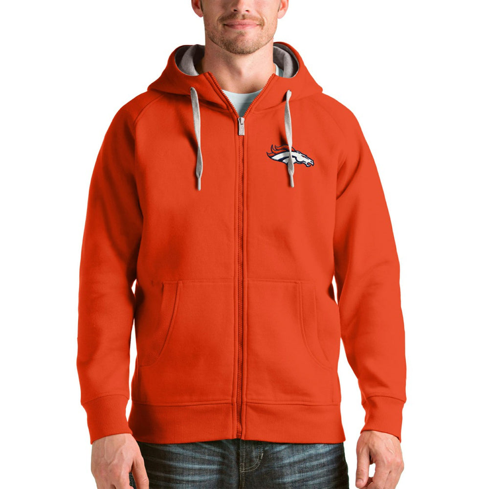Denver Broncos  Antigua Victory Full-Zip Hoodie