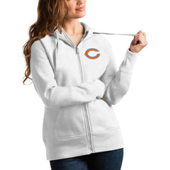 Chicago Bears  Antigua Women's Victory Full-Zip Hoodie