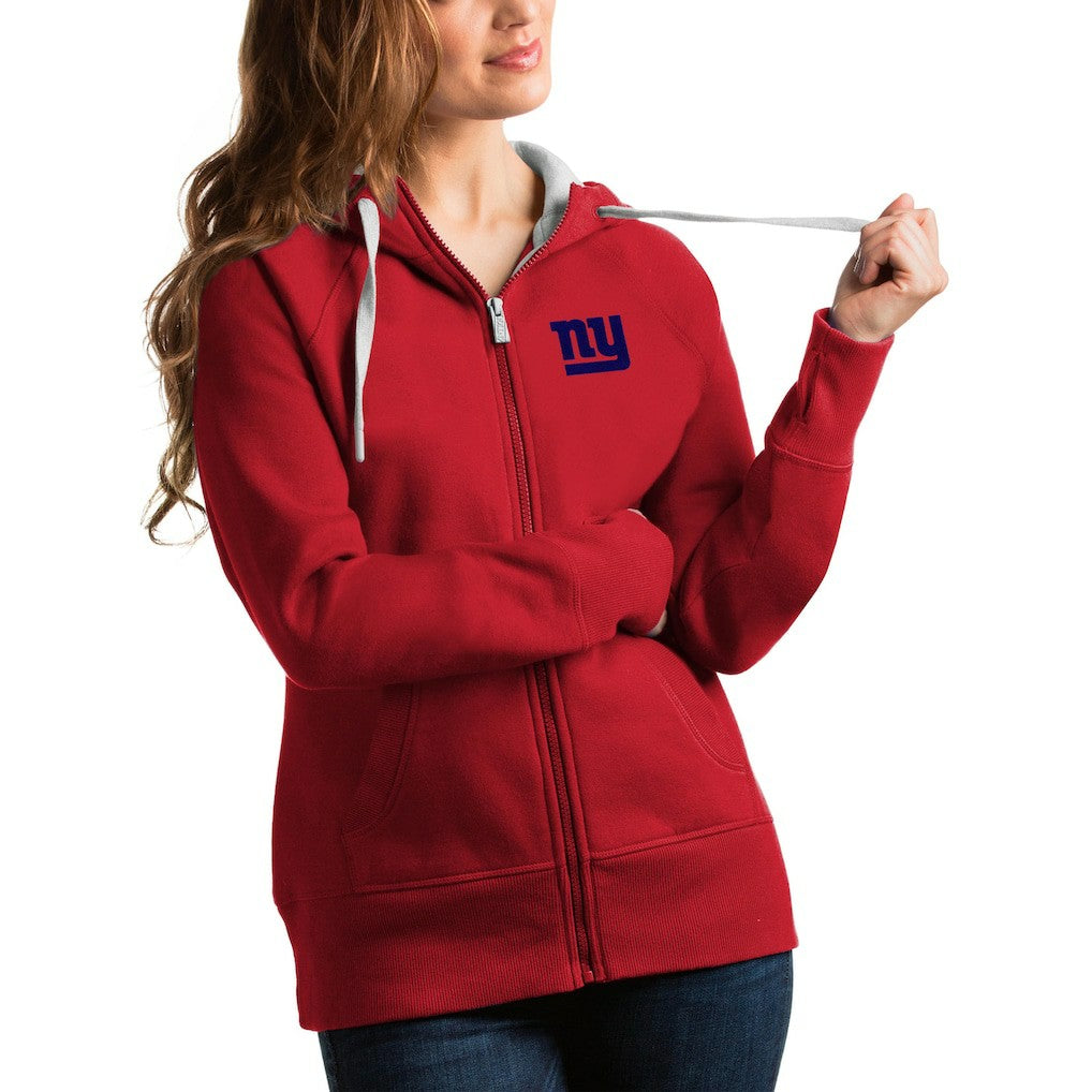 New York Giants  Antigua Women's Victory Full-Zip Hoodie