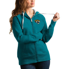 Jacksonville Jaguars  Antigua Women's Full-Zip Victory Hoodie