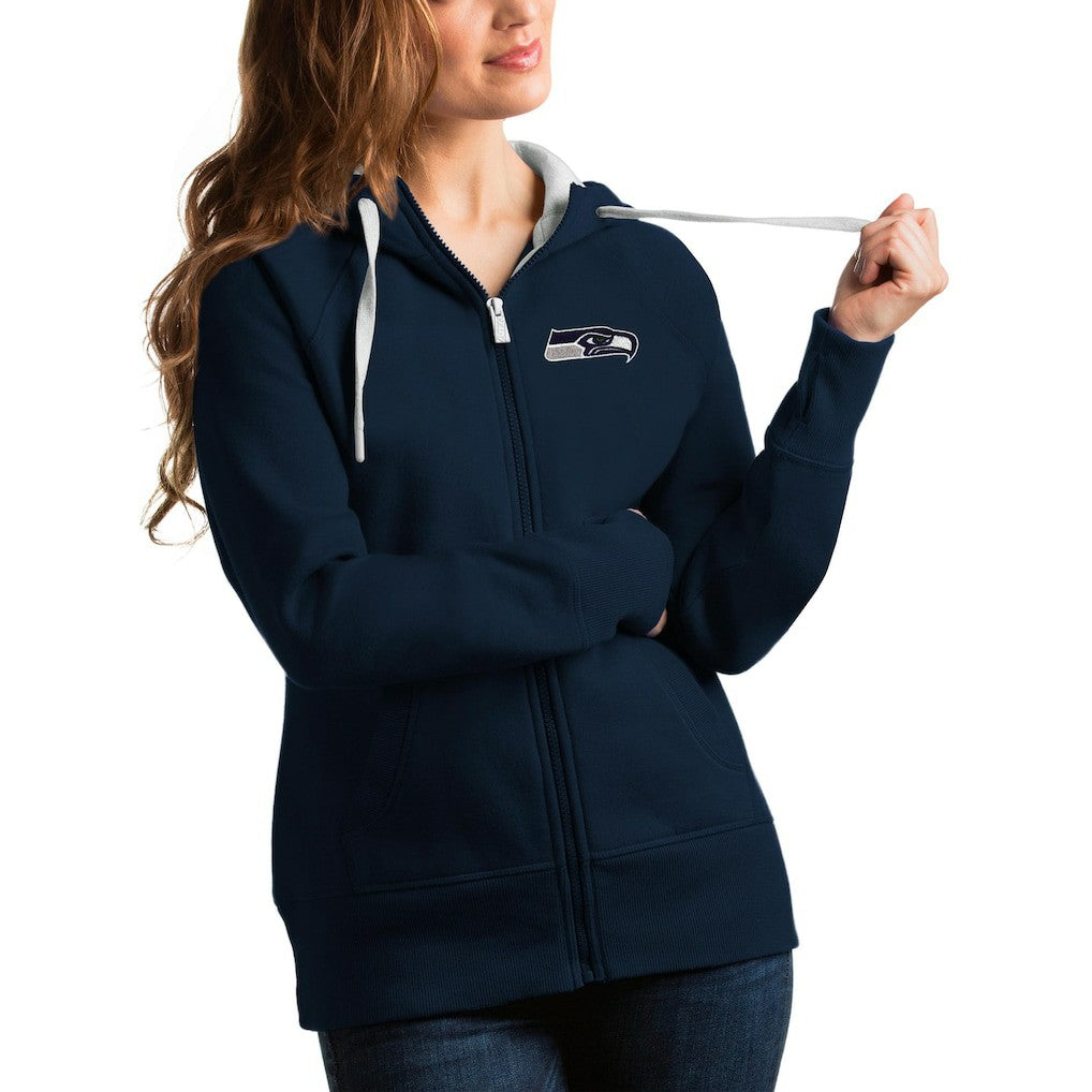 Seattle Seahawks  Antigua Women's Victory Full-Zip Hoodie