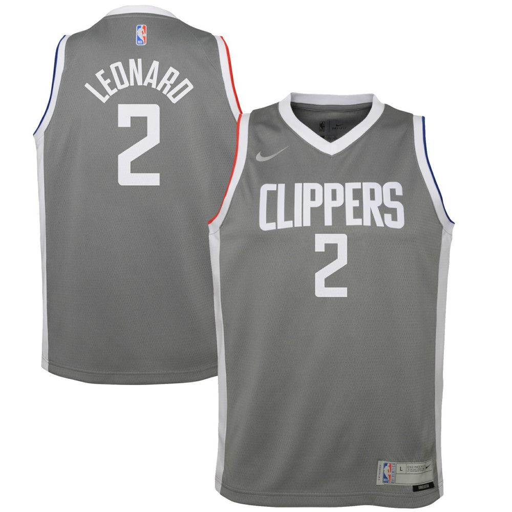 Kawhi Leonard LA Clippers Youth 2020/21 Swingman Player Jersey Gray Online