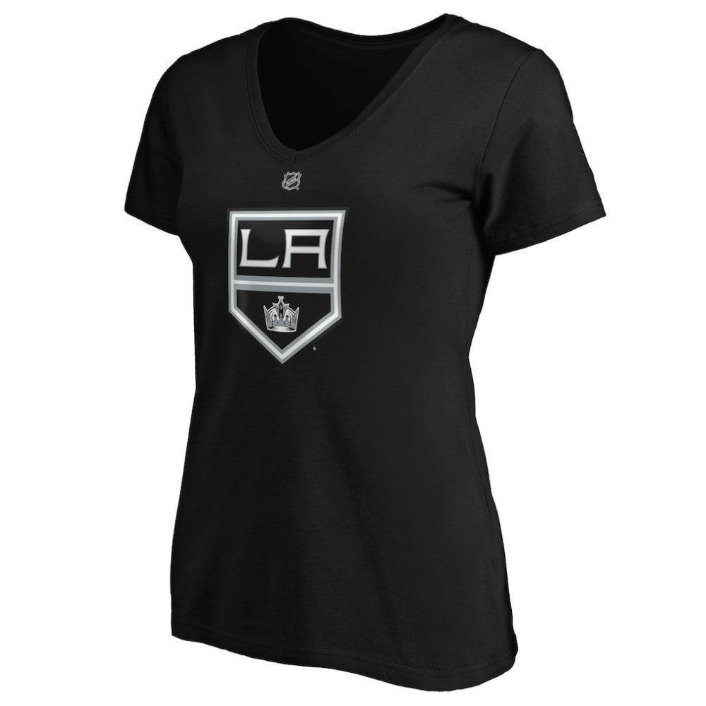 Quinton Byfield Los Angeles Kings Fanatics Women's Authentic Stack Name & Number V-Neck T-Shirt Online