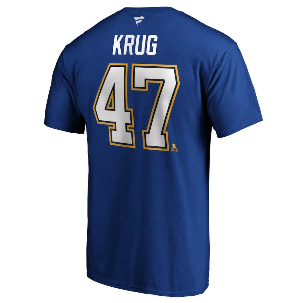Torey Krug St. Louis Blues Fanatics Authentic Stack Name & Number T-Shirt For Sale