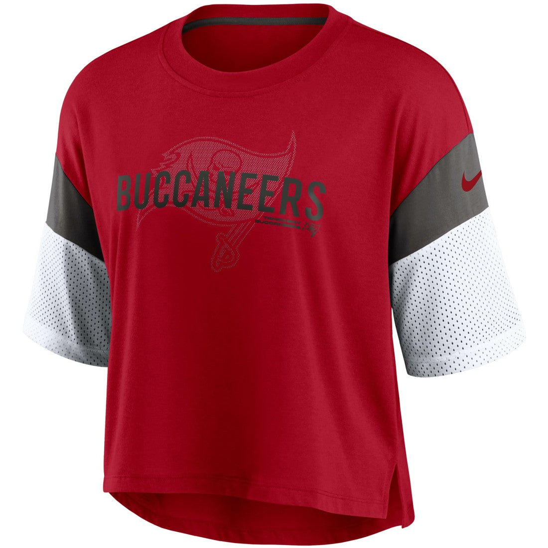 Tampa Bay Buccaneers Nike Women's Nickname Tri-Blend Performance Crop Top