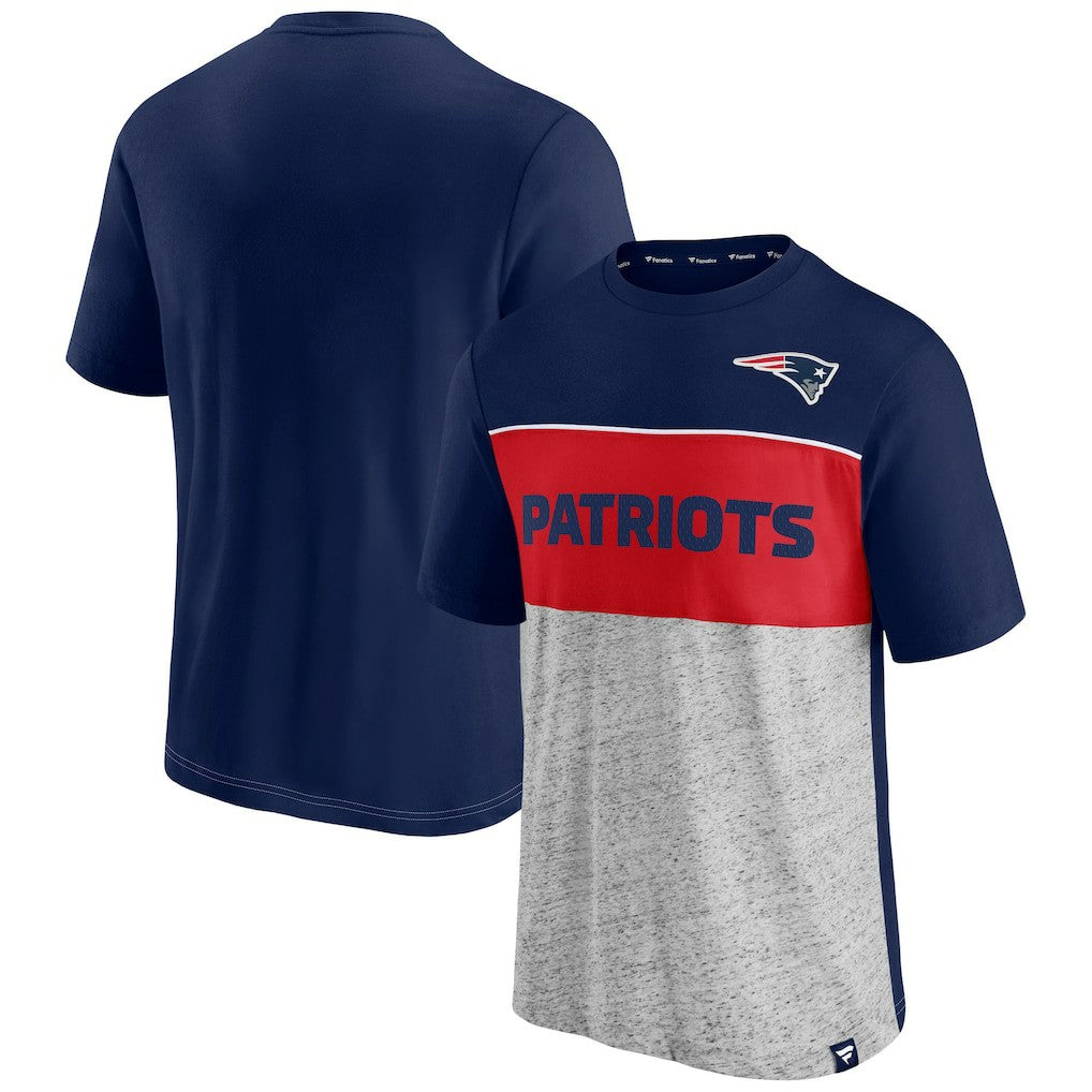 New England Patriots Fanatics Colorblock T-Shirt