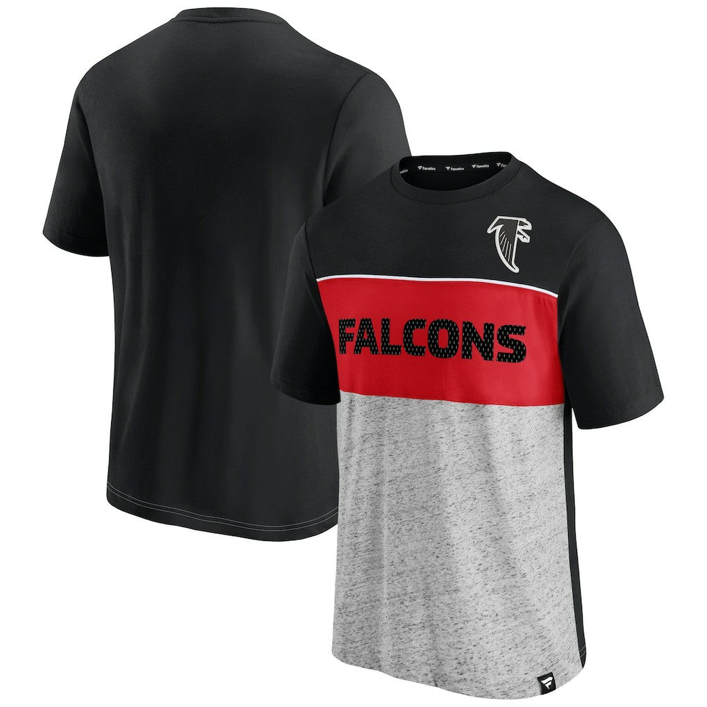 Atlanta Falcons Fanatics Throwback Colorblock T-Shirt