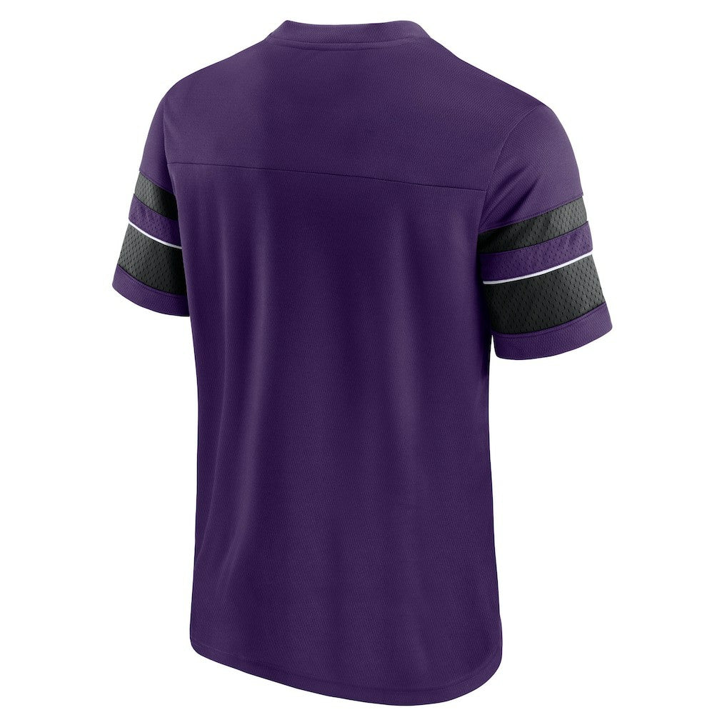 Baltimore Ravens Fanatics Textured Hashmark V-Neck T-Shirt