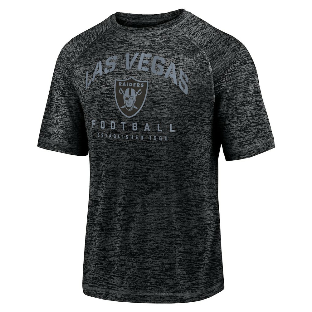 Las Vegas Raiders Fanatics Shade Battle Ready Raglan Space-Dye T-Shirt