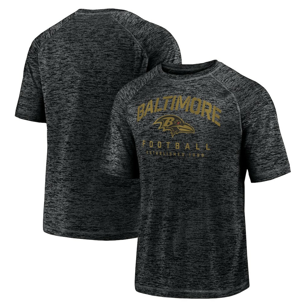 Baltimore Ravens Fanatics Shade Battle Ready Raglan Space-Dye T-Shirt