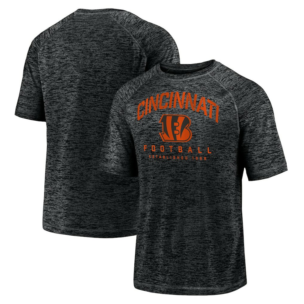 Cincinnati Bengals Fanatics Shade Battle Ready Raglan Space-Dye T-Shirt