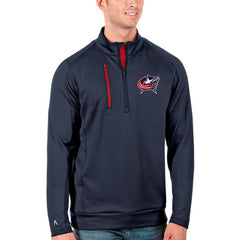 Columbus Blue Jackets Antigua Generation Quarter-Zip Pullover Jacket For Sale
