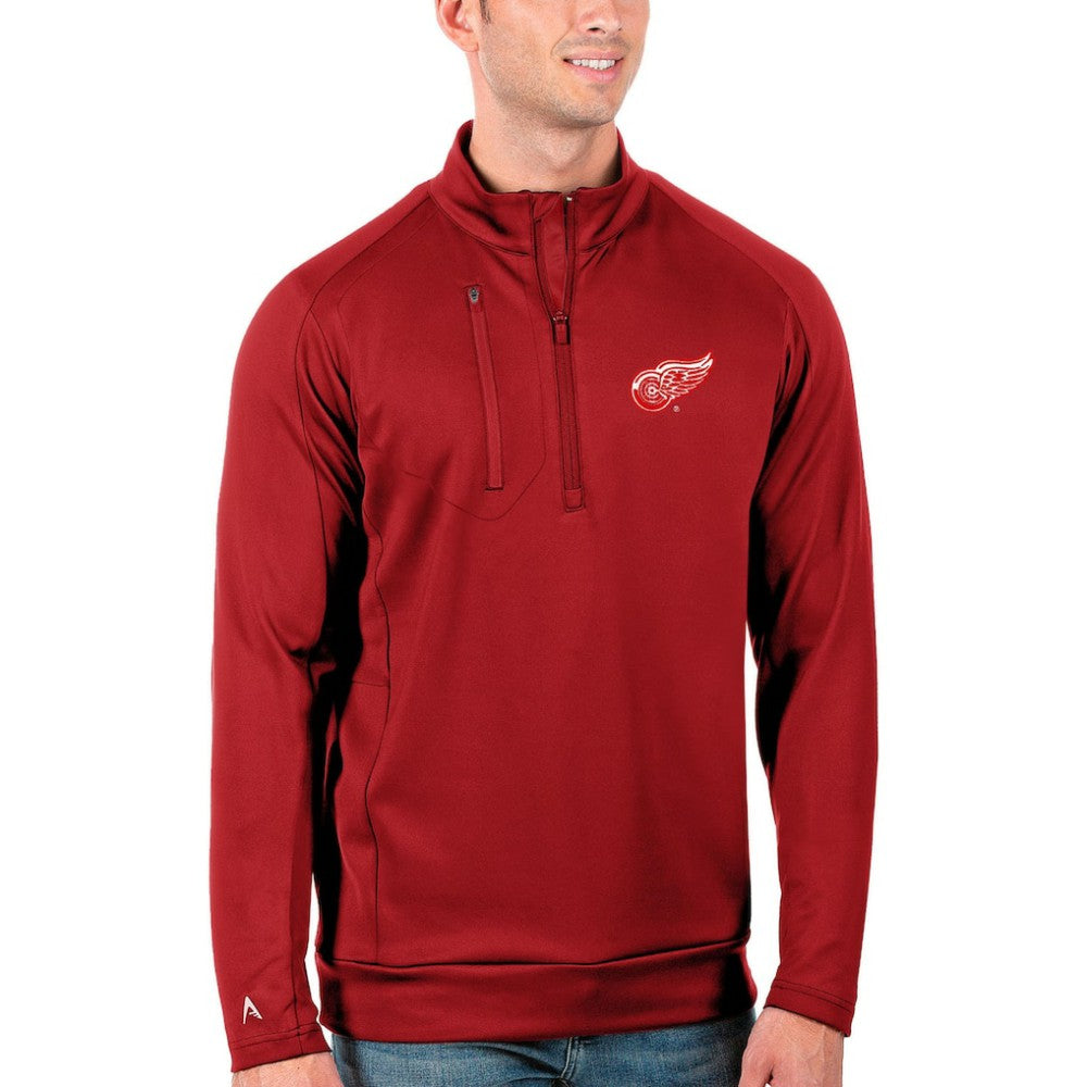 Detroit Red Wings Antigua Generation Quarter-Zip Pullover Jacket For Sale