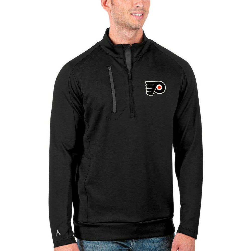Philadelphia Flyers Antigua Generation Quarter-Zip Pullover Jacket On Sale