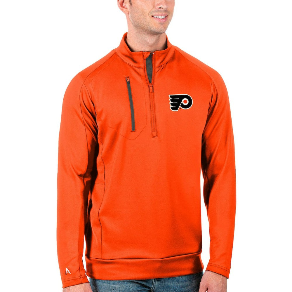 Philadelphia Flyers Antigua Generation Quarter-Zip Pullover Jacket For Sale