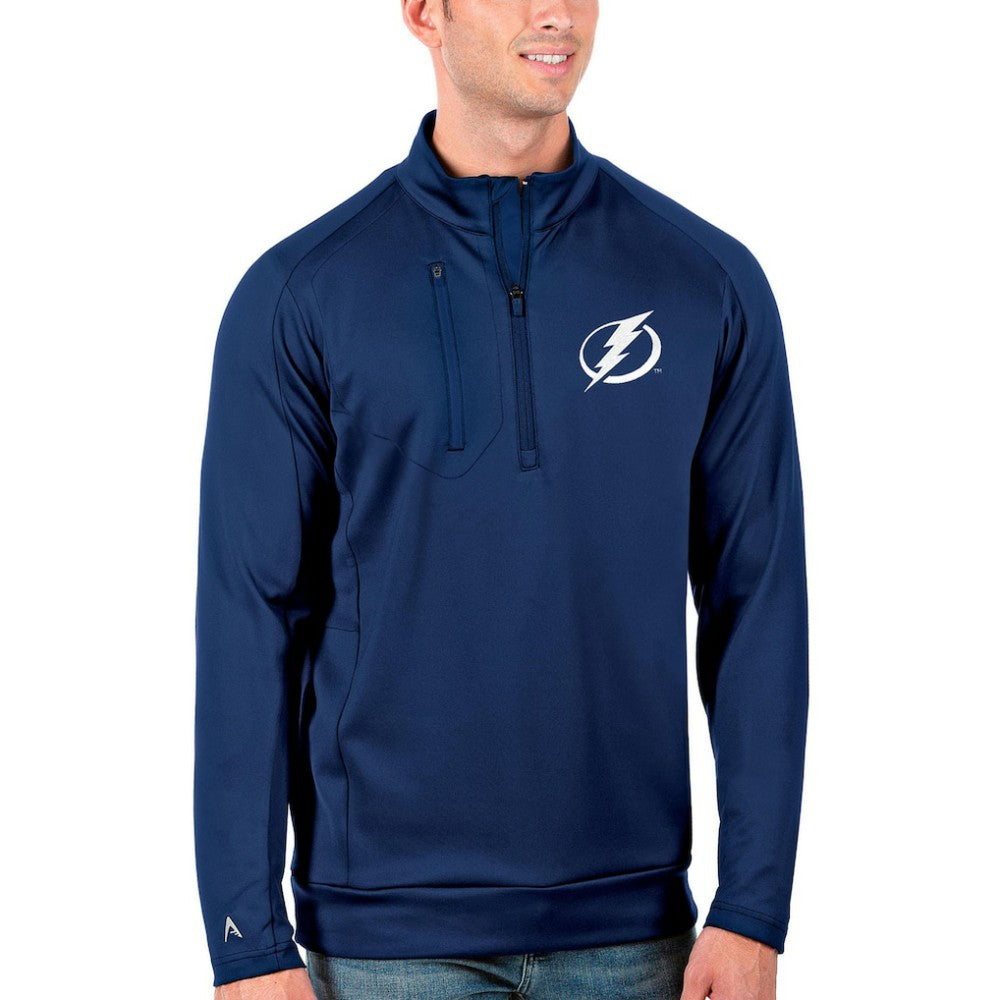 Tampa Bay Lightning Antigua Generation Quarter-Zip Pullover Jacket Outlet