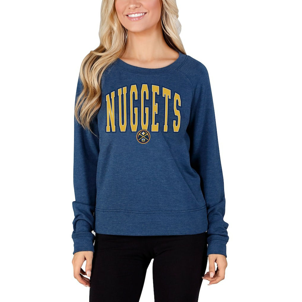 Denver Nuggets Concepts Sport Women's Mainstream Terry Long Sleeve Top sale Discount